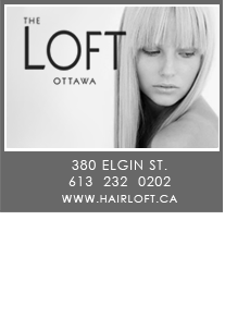 the loft Ottawa, 380 Elgin street, 613-232-0202, full service salon and esthetics